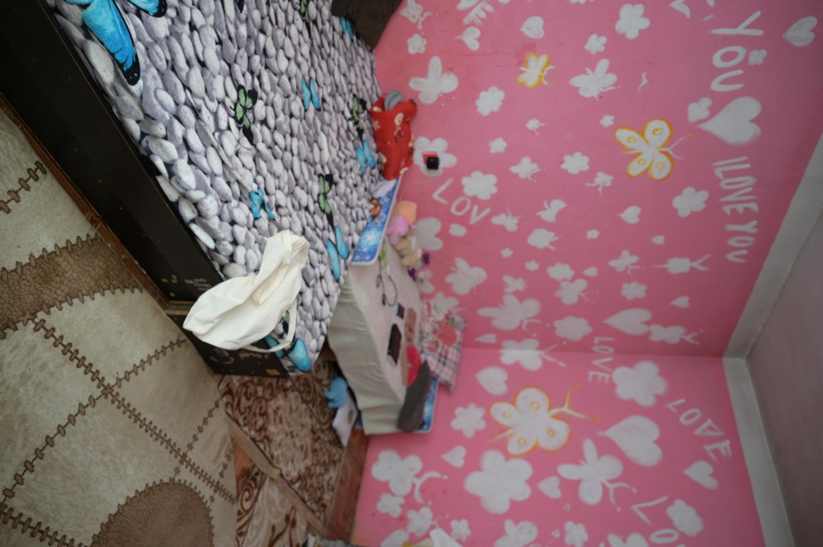 Das Kinderzimmer mit zwei Betten