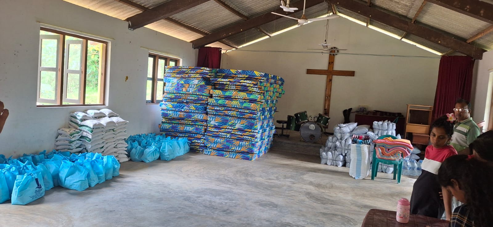 Matratzen und Lebensmittel